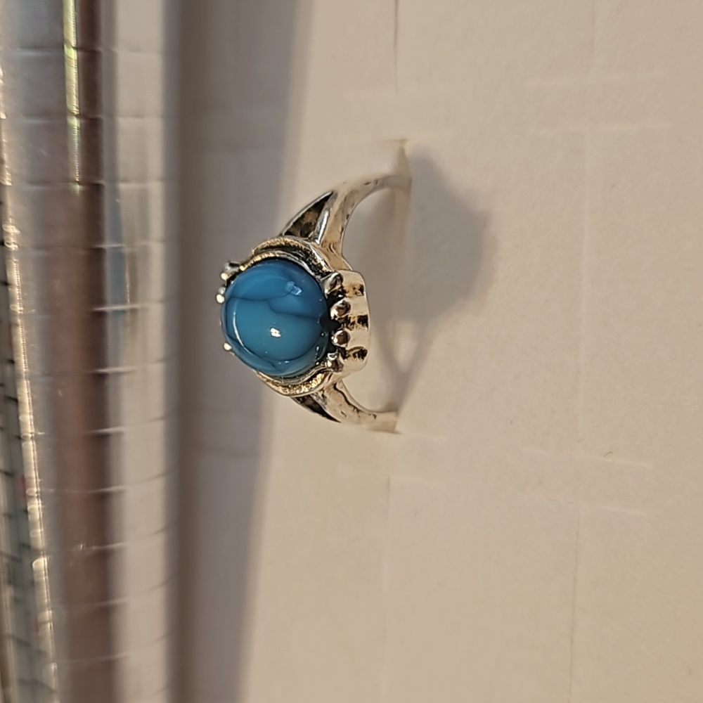 Ring Size 6 $45 each. 4 Diffrent Gemstone Geometric Alloy Metal Ring Choose One. - Picture 9 of 17